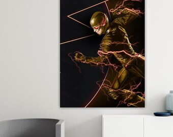 Anti-Flash Superhero Canvas Print: Artistic Reproduction, Ready to Hang or Rolled Canvas