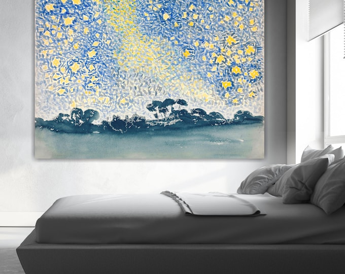 Henri Edmond Cross Stars Canvas Print: Art Reproduction, Ready to Hang or Rolled Canvas