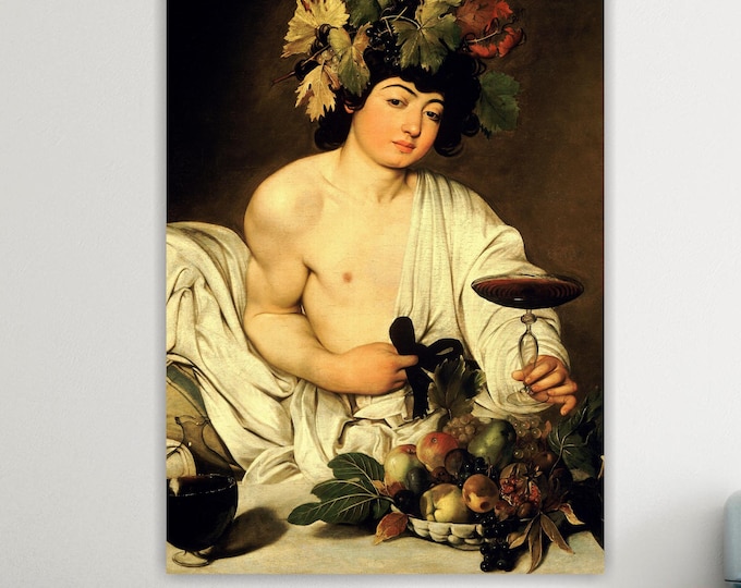 Caravaggio Bacchus Canvas Print: Classical Art Reproduction, Ready to Hang or Rolled Canvas