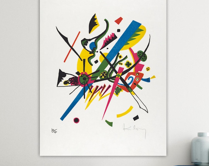 Kandinsky Kleine Welten Rainbow Canvas Print: Abstract Art Reproduction, Ready to Hang or Rolled