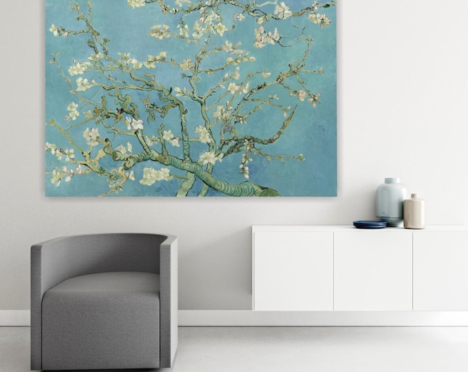 Van Gogh Almond Blossom Canvas Print: Handmade Italian Art Reproduction