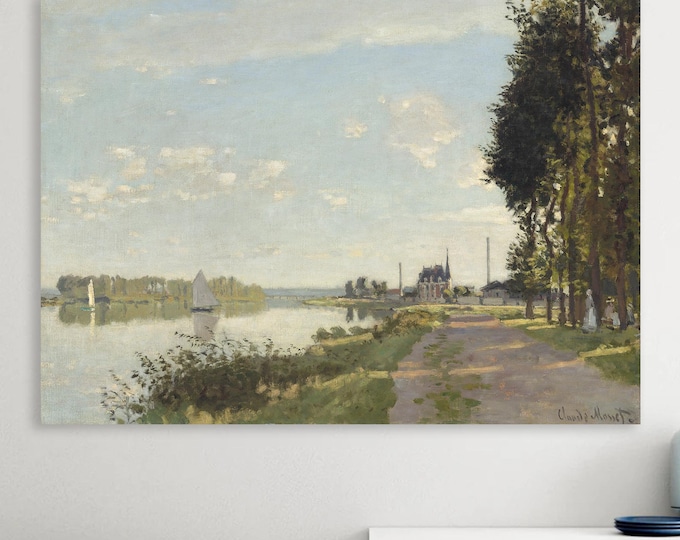 Monet Argentuil Canvas Print: Fine Art Reproduction, Ready to Hang or Rolled Canvas