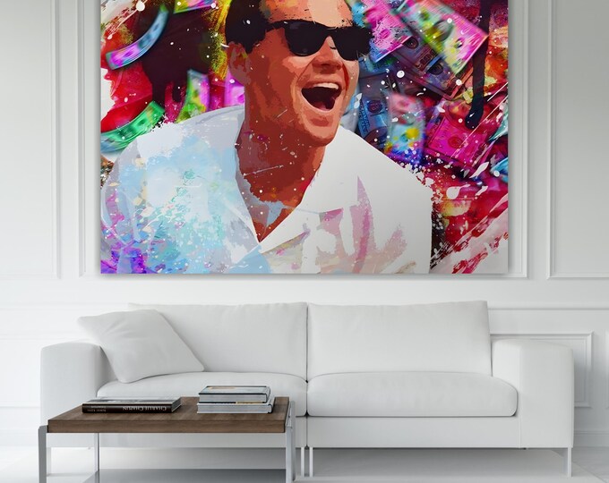 Graffiti Banksy Wallstreet, Art Reproduction, Print on canvas, poster or ready to hang