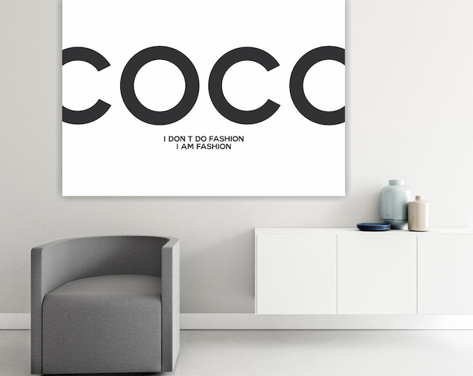 Gossip Girl Art Manifesto Print: Coco Fashion Art Reproduction on Canvas