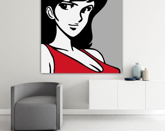 Fujiko Squared, Artistic Reproduction Canvas Print: Handmade Italian Art Ready to Hang