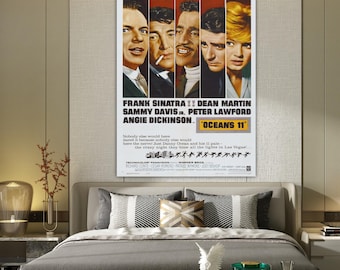 Ocean's Eleven Canvas Print: Handmade Movie Art Reproduction