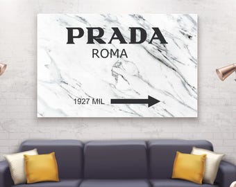 Gossip Girl Art Manifesto Print: Marfa Marble Reproduction on Cotton Canvas