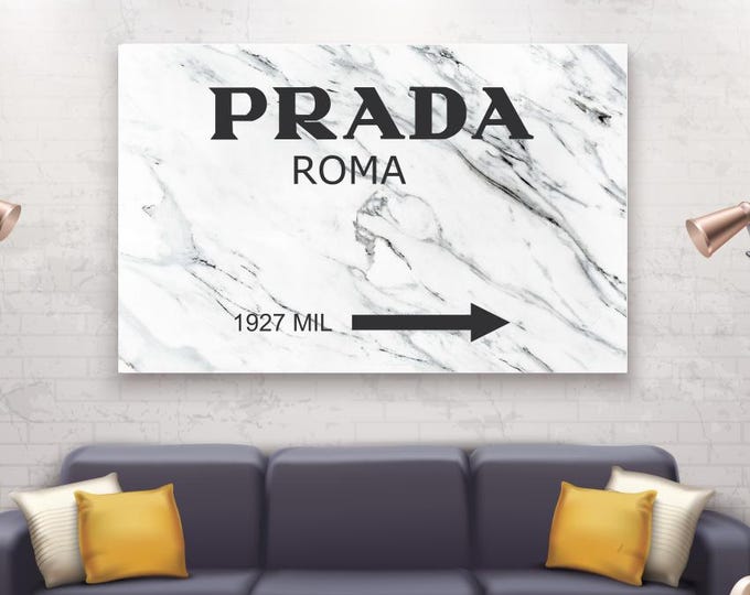 Gossip Girl Art Manifesto Print: Marfa Marble Reproduction on Cotton Canvas