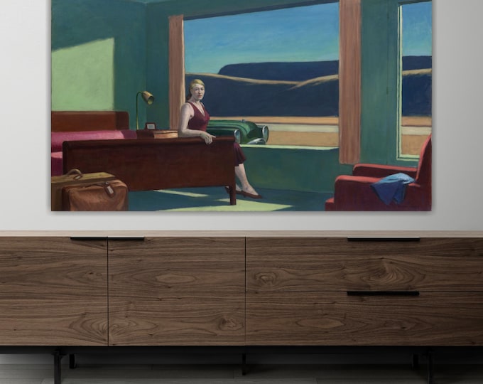 Edward Hopper Western Hotel Canvas Print: Art Reproduction, Ready to Hang or Rolled Canvas