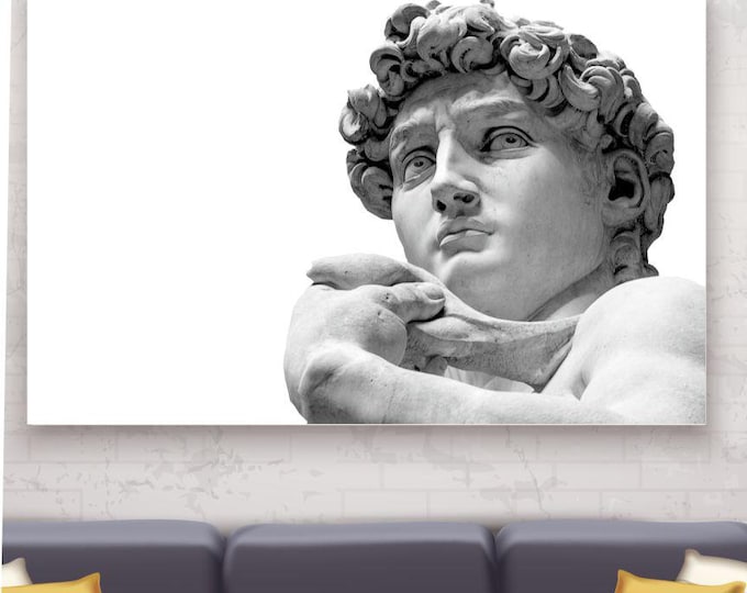 David White Canvas Print: Classical Art Reproduction, Ready to Hang or Rolled