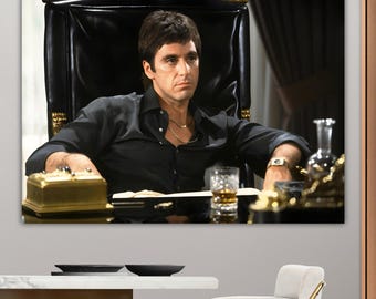 Tony Montana Canvas Print: Scarface Movie Art Reproduction Ready to Hang