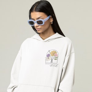 Brighter Days Ahead Hoodie mit Blumenmuster: Geschenk für psychische Gesundheit