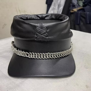 Leather Kepi Cap – American Civil War Style Reproduction Hat