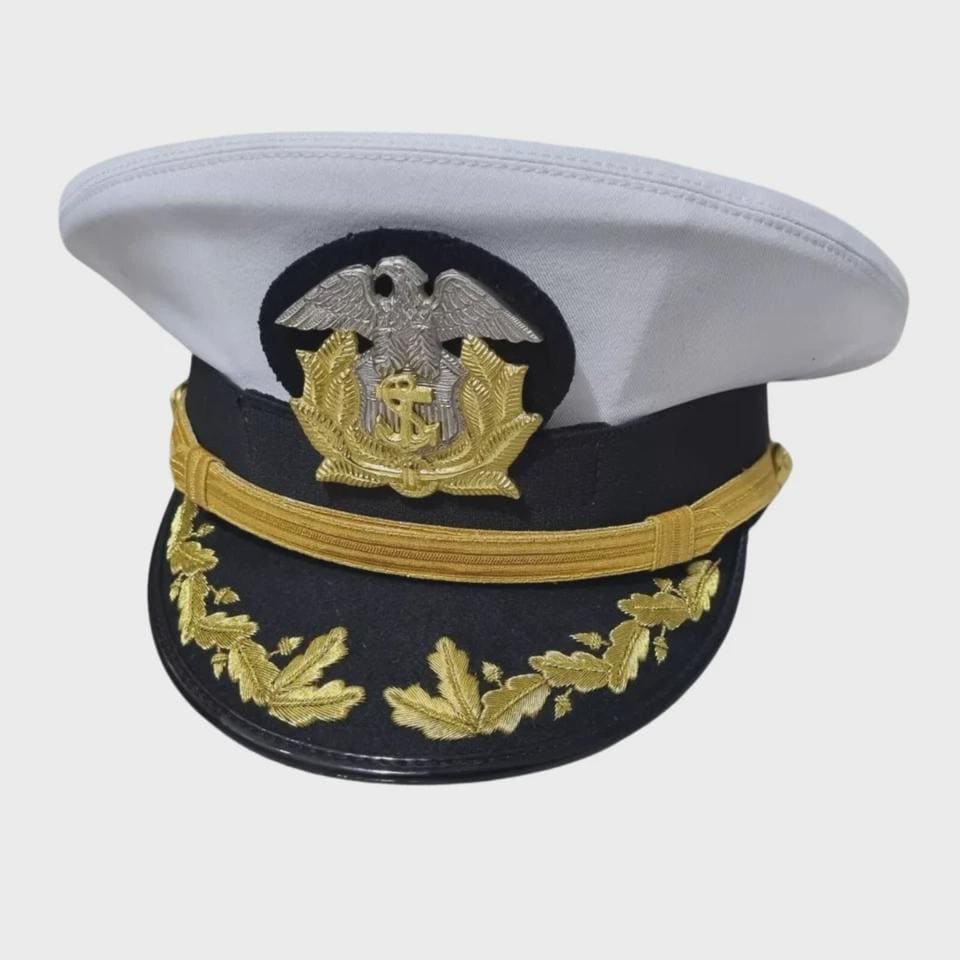 Garrison Cap Navy Officer Khaki Combination Cover Master Chief