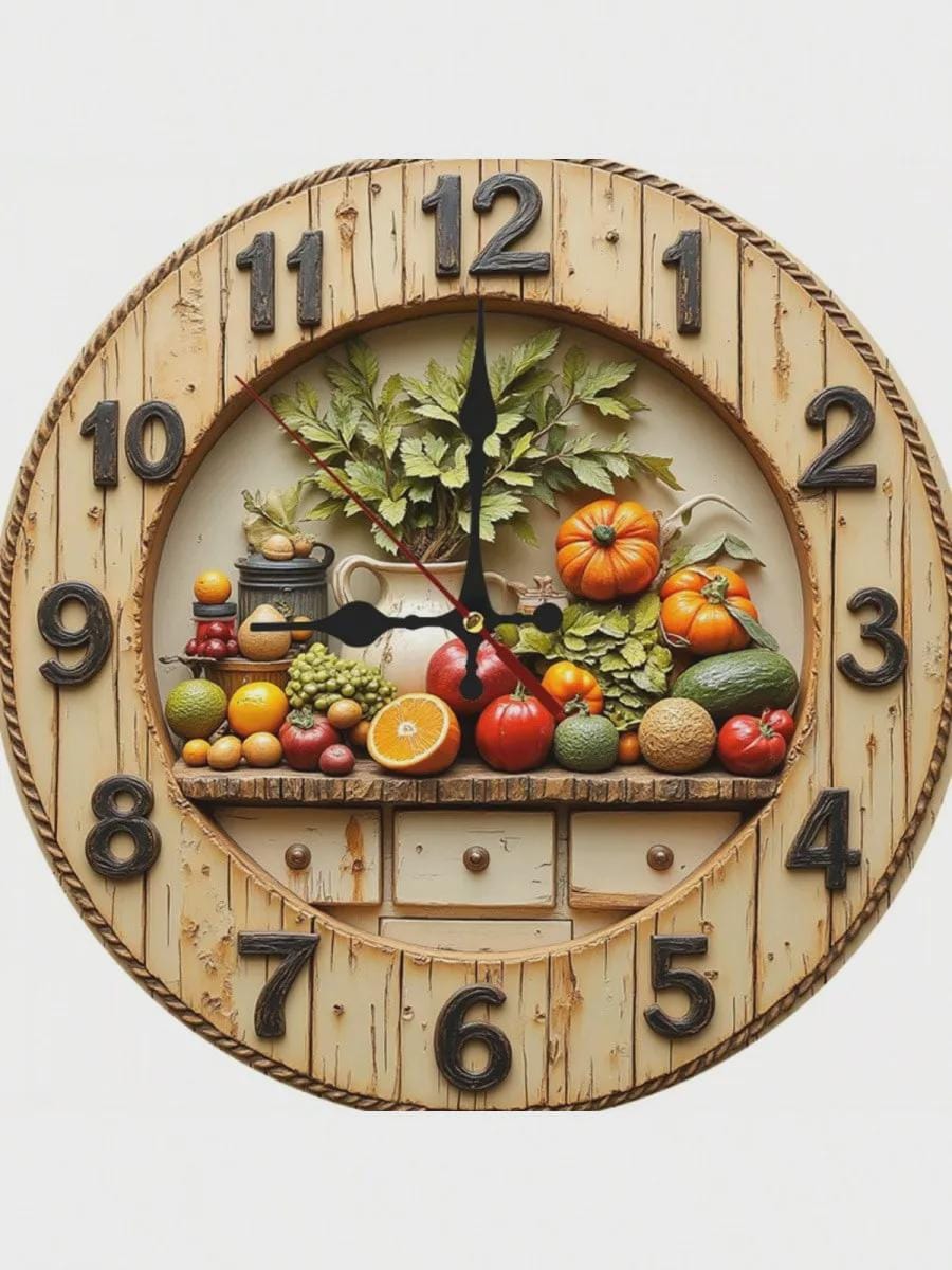 Fruit wall clock - Etsy 日本