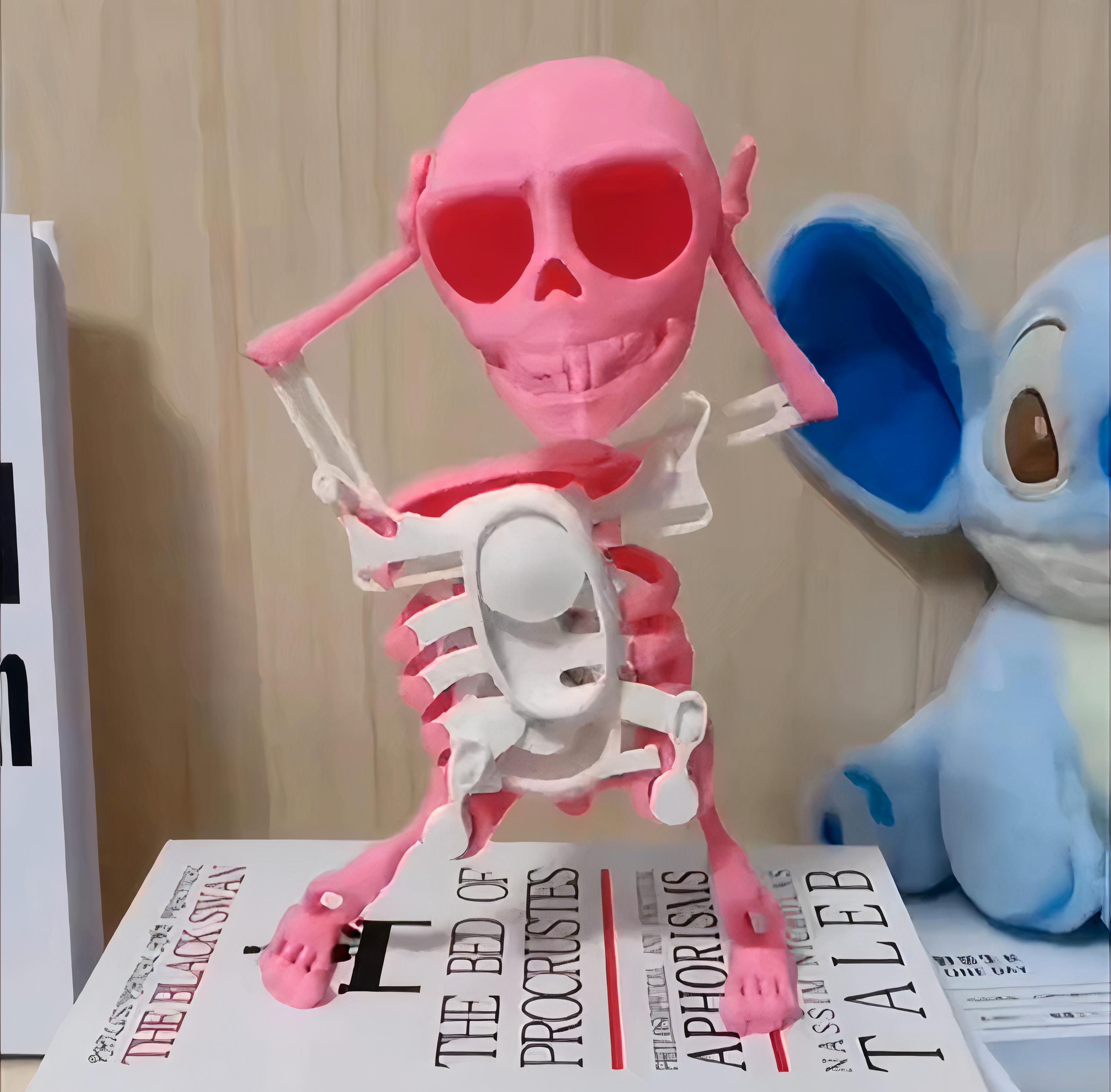 Articulated Skeleton STL Files - Dancing Skeleton 3D Printer Files ...