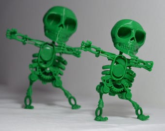Articulated Skeleton STL Files - Dancing Skeleton STL - Funny Desk Toy - Halloween 3D Model - Skeleton 3D Printer Files