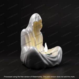 Candle Holder STL File - Unique 3D Printable Design - Home Decor STL Files - 3D Printer Files For Home - Candle Holder 3D Files - 3D Print