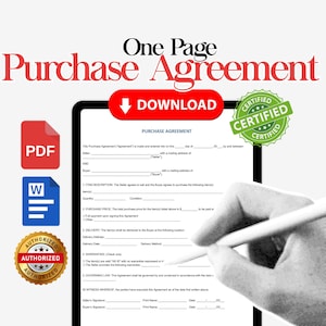 Business purchase contract, sales agreement form, Land purchase agreement, automobile purchase agreement template, buying selling agreement