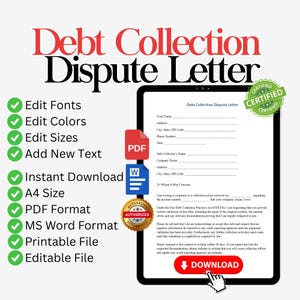 Modelo de carta de disputa de deuda, carta de verificación de deuda, modelo de carta de disputa de cobro de deuda, carta de disputa de deuda, carta de disputa de crédito
