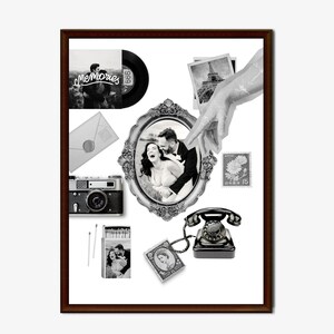 Printable Matchbox Matchbook Couples Custom Poster Personalized Anniversary Valentines Birthday Gift Canva Template Neutral Dorm Wall Decor
