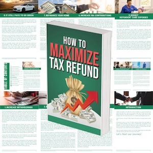 Tax Refund, tax return, Tax Preparation, Tax Services, Tax Season, tax prep, tax deductions, tax planner, tax template, tax preparer | ebook