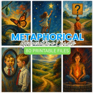 Associative Metaphorical Cards, Associative Cards, Therapy Cards, self-discovery, counseling resources, coaching tools, metaphoric cards