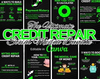 Credit Repair Marketing, Credit Repair Specialist, Credit Repair Reels, Credit Repair Template, Credit Repair Instagram, Social Media Posts