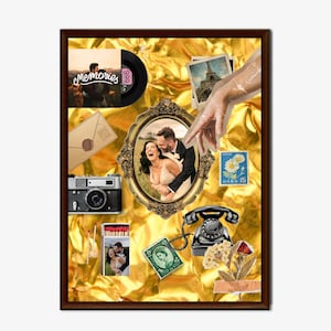 Printable Matchbox Matchbook Couples Custom Poster Personalized Anniversary Valentines Birthday Gift Canva Template Neutral Dorm Wall Decor
