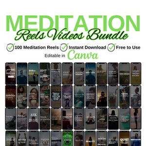 Spiritual Coach Reels Video, Holistic Coach Reels, Wellness Coach Instagram Templates, Spiritual Reels Template Canva, mindfulness reels