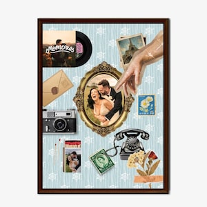 Custom Matchbook Art Personalized Digital Print Matchbox Gift Retro Vintage Classic Wall Poster Decor Unique Anniversary For Him/Her Dad/Mom