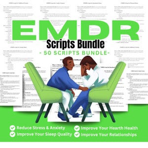 EMDR Scripts, EMDR Therapy, EMDR Therapist, emdr worksheets, emdr tools, emdr resources, emdr bundle, emdr templates, emdr therapy notes