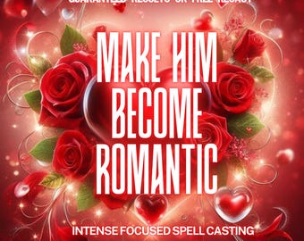 Make Him Romantic Spell, Love Obsession Spell, Attract Love Spell Ex. Binding Love Spell, Breakup Spell, Marriage Spell, Contact Me Spell