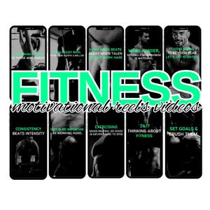 Fitnessrollen, fitnessvideo&#39;s, fitnesscitaten, socialmediaposts voor fitness, Instagram-rollen voor fitness, Tiktok-rollen voor fitness, fitnesscontent