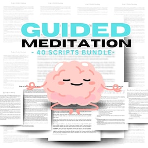 Meditation Scripts Bundle, Meditation Yoga Script Collection, Meditations Bundle Meditation Guide PDF
