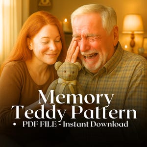 Keepsake Bear Sewing Pattern, Memory Bear Pattern, Make Teddy Bear Pattern, Stuffed Bear Soft Toy Pattern, Make a Doll