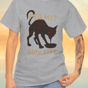 Whimsical Cat Tee - Perfect for Cat Lovers, Humor, Gift for Birthday, Halloween, Cozy Everyday Wear, Funny Pet Shirt