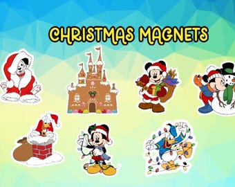 Disney Inspired Christmas Magnets