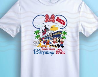 Disney cruise birthday T-shirts 2026 baby, Children and adult