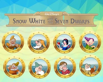 Snow White Inspired Cruise Door Magnets