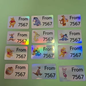 Winnie The Pooh Pixie Dust Stickers - (pack of 12)
