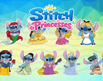 Stitch inspired Princesses