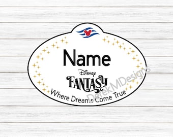 Tabliczki z nazwami Disney Inspired. Spersonalizowane Twoim imieniem i statkiem, na którym będziesz.