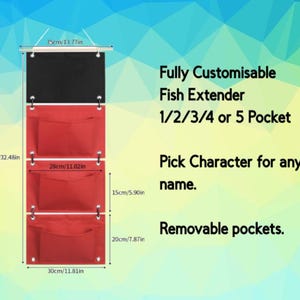 Disney Custom Fish Extender, 1/2/3/4/5 Pocket, fully customised.