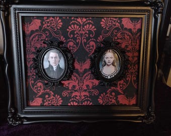 Tim Burton's Sleepy Hollow Ichabod Crane and Katrina Van Tassel gothic art