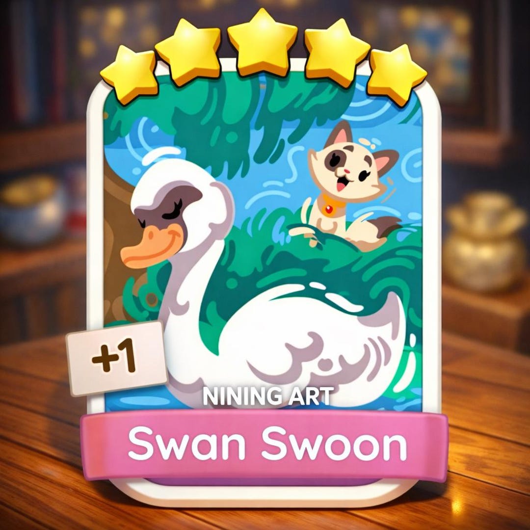 Swoon Sticker Swan Swoon Set 22_monopoly Go_5 Star Sticker - Etsy