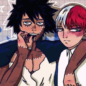 Afdrukken A5 - DABI & SHOTO TODOROKI