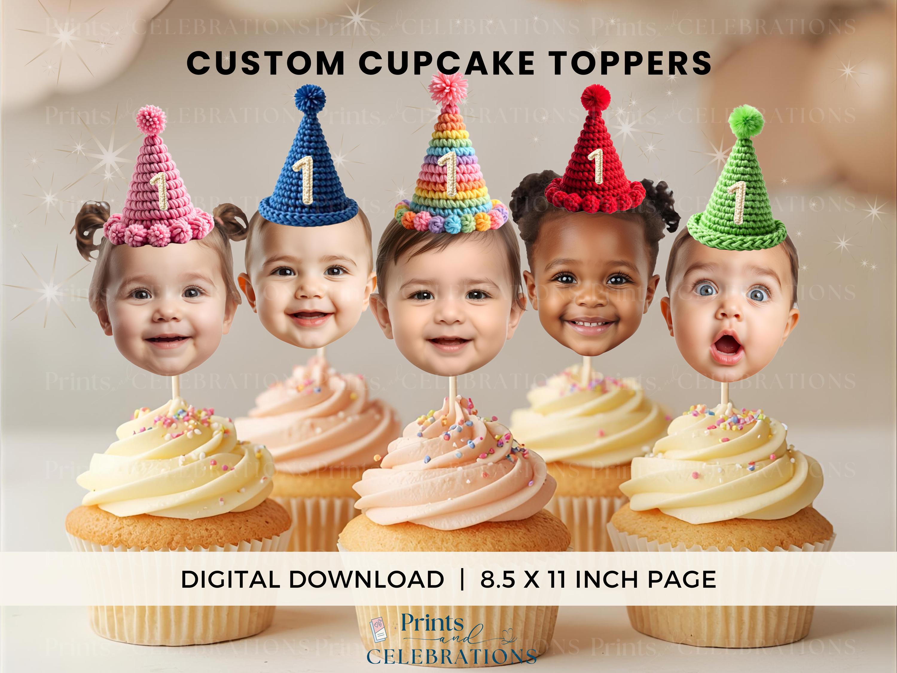 Baby face cupcakes - Etsy México, image size:3000x2249