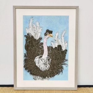 Ostrich Giclée Print