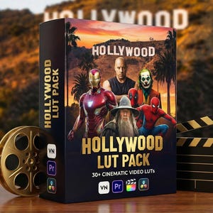 Pack de 30 LUT de films hollywoodiens professionnels (vidéo prédéfinie) pour l'étalonnage des couleurs de vidéos et de photos sur des appareils mobiles et des ordinateurs de bureau